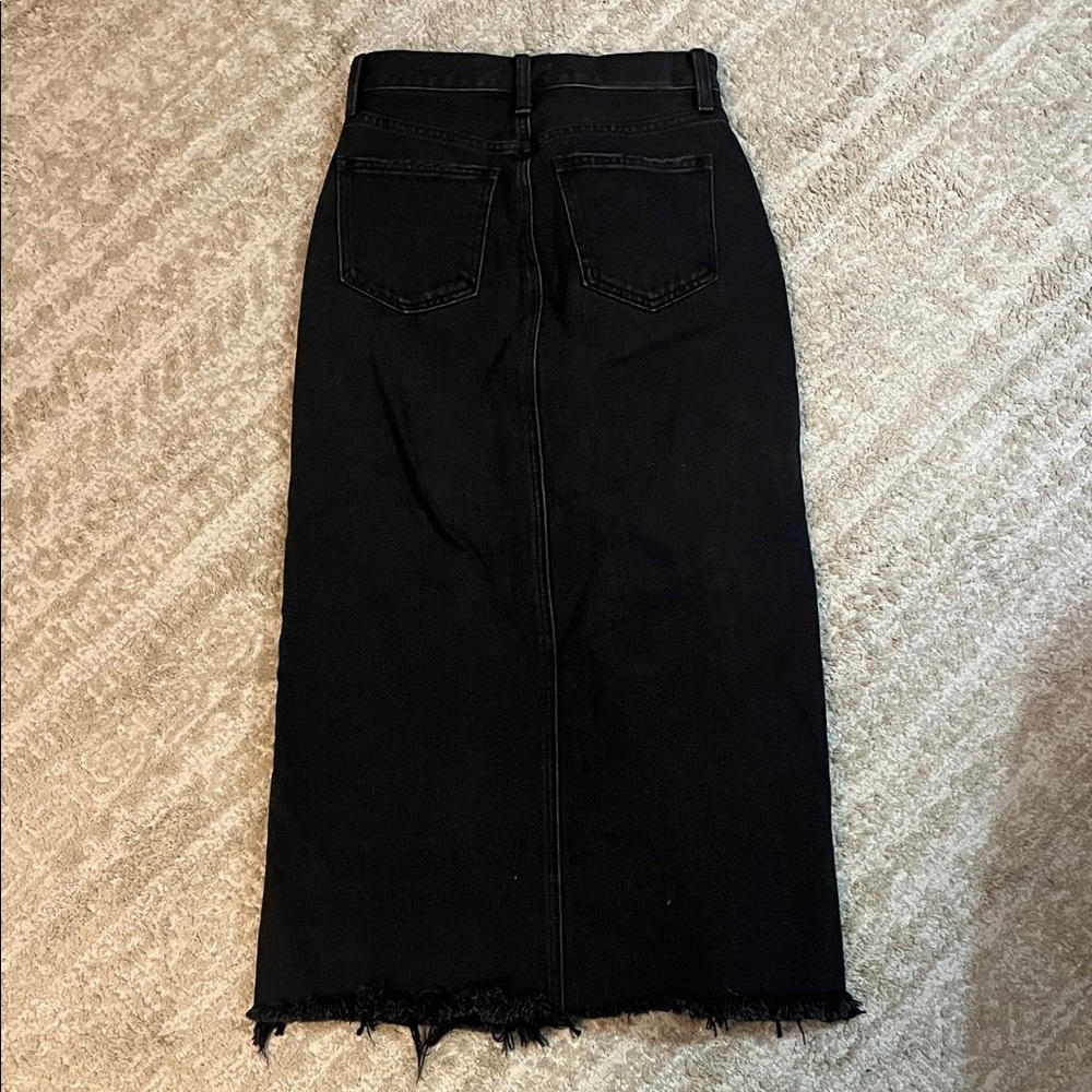 PISTOLA ALICE DENIM MIDI 100% COTTON SKIRT UNDERGROUND WASH BLACK 24 - Picture 10 of 10